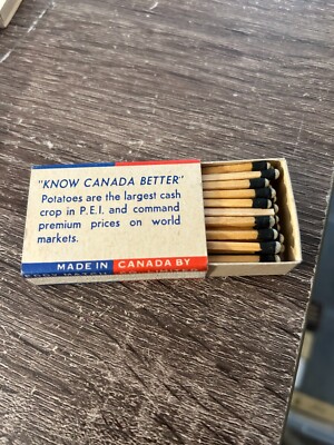 EDDY SESQUI MATCHES-MATCHBOX- FULL-VINTAGE-CANADA SMALL BOX
