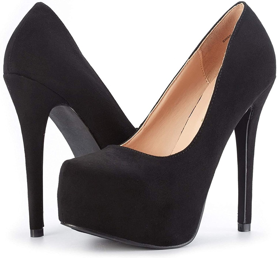 Women 5.5 Inches Pump Shoes Stilettos High Heel Platform Wedding Dress ...