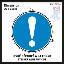 Obbligo Generale - 20x20cm - Adesivi Autocollanti - SE-35