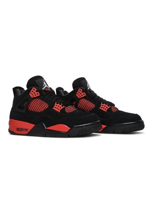 靴 Nike Air Jordan 4 \"Red Thunder/Crimson\" Nike Jordan 4 Red Thunder Crimson Black Red CT8527-016 Men's Size