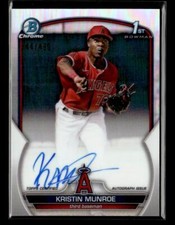 2023 Bowman Chrome #CPA-KME Kristin Munroe Chrome Auto Refractor #/499