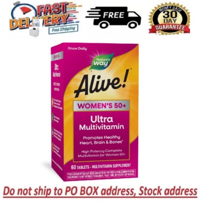 Nature S Way Alive! Women S 50+ Ultra Potency Complete Multivitamin, High Potenc