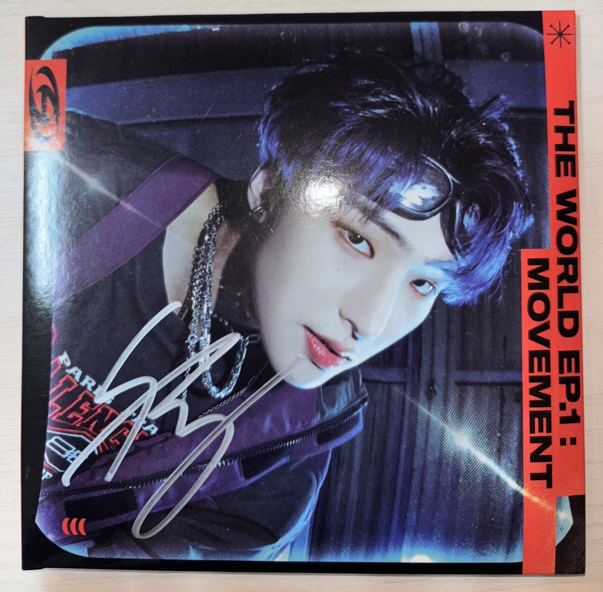 ATEEZ ミンギ MINGI 直筆サインポラ autograph ATEEZ MINGI A-tiny Zone Autographed Signed Photo Card