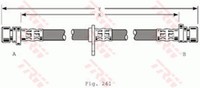 TRW PHA367 Bremsschlauch 380 Mm FüR Honda Accord Rover 600 1.9-2.3 03.93-06.99