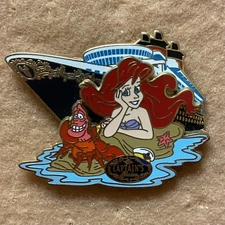 MLMP The Little Mermaid DCL Cruise Captain's Choice Ariel & Sebastian Pin