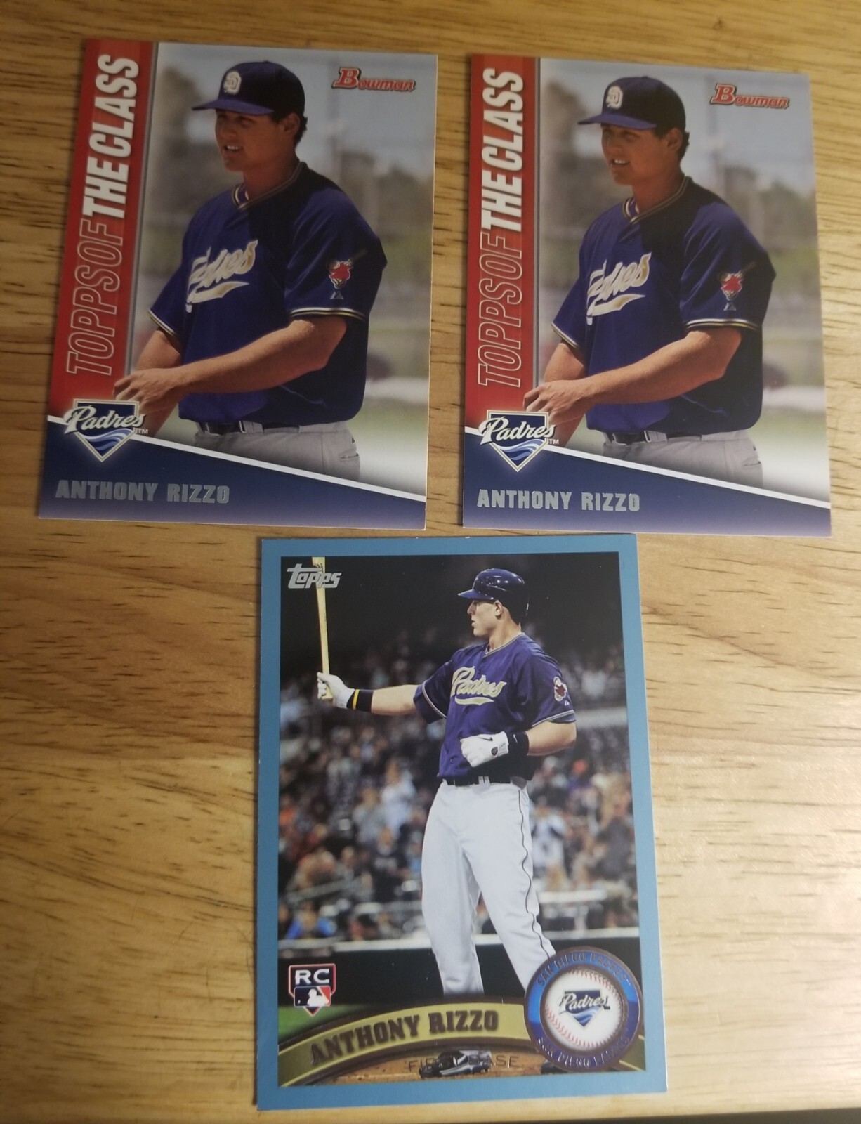 2011 Topps Update #US55 Walmart Blue ANTHONY RIZZO RC + 2-Topps of the Class