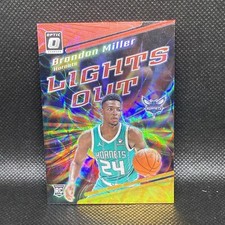 2023-24 Panini Donruss Optic Brandon Miller Lights Out Red Gold Choice RC /99