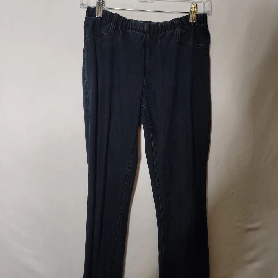 Pantalones de mezclilla para mujer Silence + Noise índigo oscuro tiro bajo pierna cónica talla 28 Foto 2 de 4