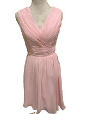 Love Wedding Chiffon Dress, Size Medium, Pink, Lined, Bridesmaid Prom Party