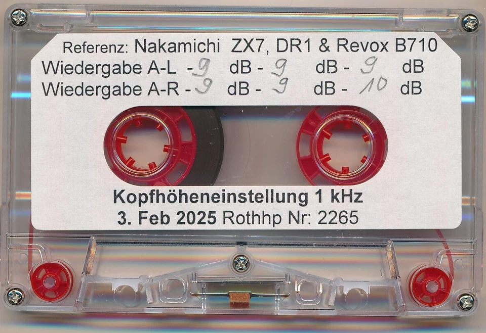 Mess Test cassette Pegel W&F Azimut Dolby Level Frequenzg. Kopfhöhen calibration - image 4 of 4