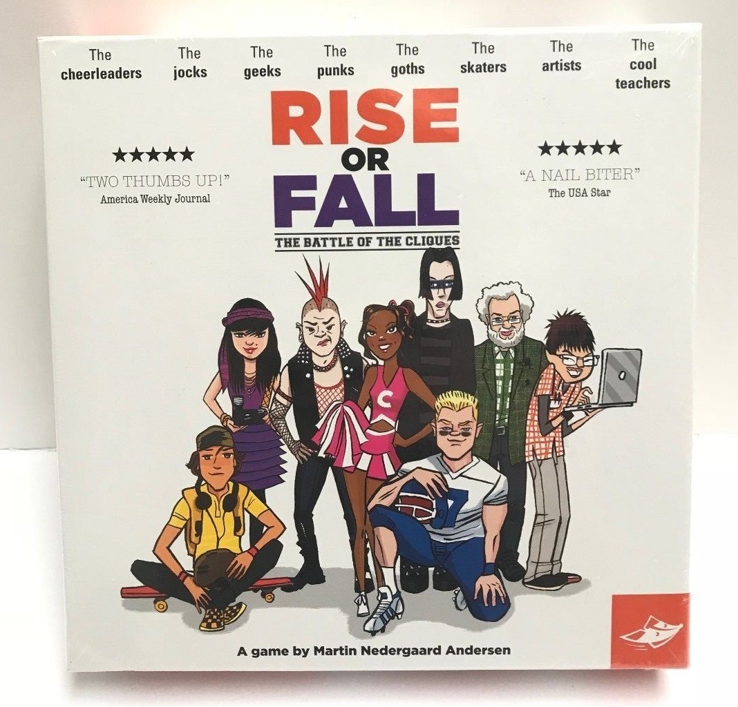 FoxMind Rise or Fall: The Battle of the Cliques - Fun Card Game for Ages 7+