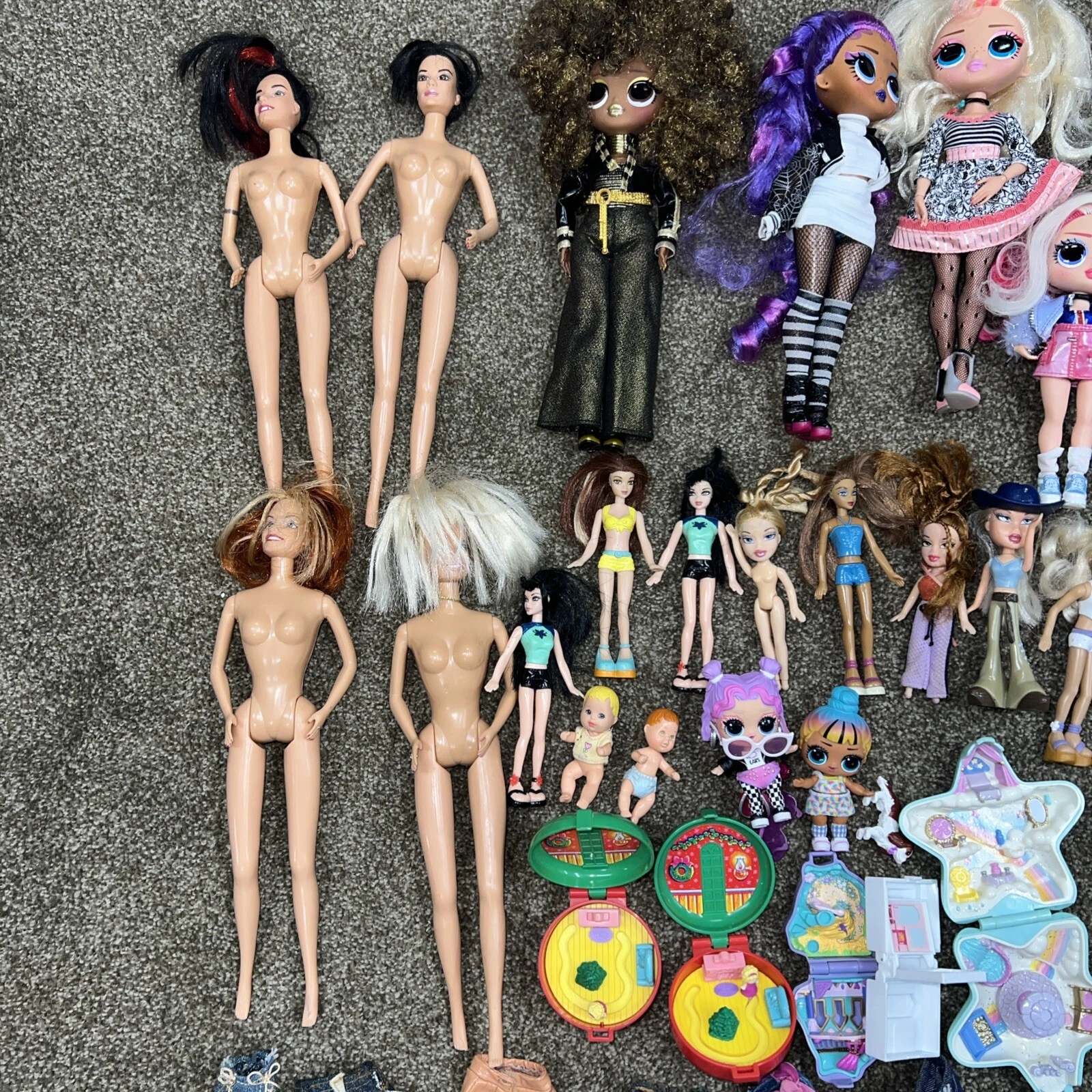  mixed dolls other doll clothes accessories shoes variety 