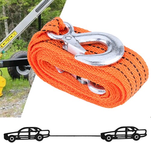 Corda di Traino Arancione 4m x 4cm 3t, Auto, Suv, Atv - Foto 3 di 4