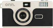 Onn Focus Reusable 35mm Camera with Flash Film Battery Included - Black