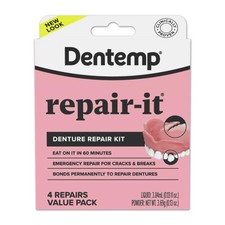 Dentemp Repair-It Advanced Denture Repair Kit - Fixes Broken & Loose Teeth