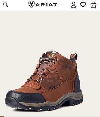 ARIAT NEW MENS TERRAIN  BROWN DISTRESSED SHOES SIZE 10.5