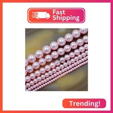 AD Beads Czech Glass Pearl Round Beads 16'' 3mm 4mm 6mm 8mm 10mm 12mm 6mm, Pink