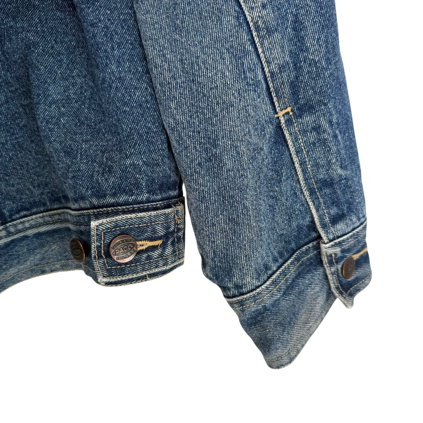 Vintage PACO Patchwork Denim Jacket Southwestern … - image 7