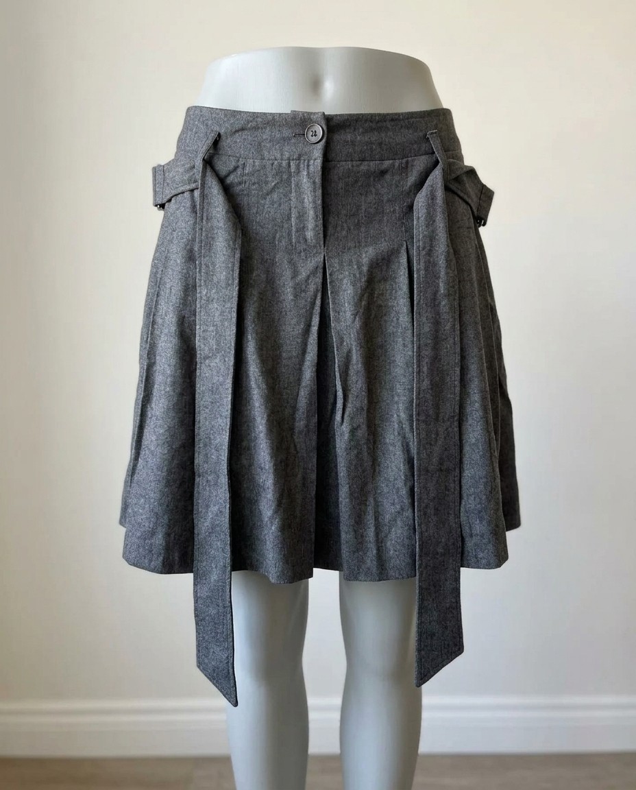 SCERVINO STREET GONNA MIDI DONNA TG.44 GRIGIO ORIGINALE