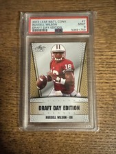 2012 Leaf National Convention Russell Wilson Rookie Card PSA 9 Draft Day Edition. rookie card picture