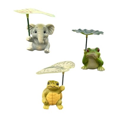 Cartoon Resins Sculpture Durability Garden Decoration Artistic Animal Figurine