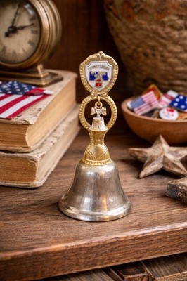 Vintage Pennsylvania Brass Bell Liberty Bell Souvenir Keystone State Collectible