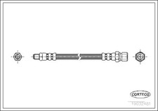 Flexible de frein Mercedes 611