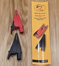 Genuine Fluke AC285 SureGrip™ Red and Black Crocodile/Alligator Clip Set