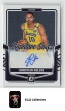 2024-25 Donruss Optic #SS-KOL Christian Koloko Auto Los Angeles Lakers