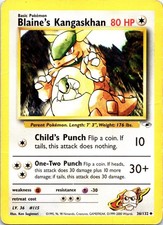 Blaine's Kangaskhan 36/132 Uncommon Gym Heroes Pokemon WOTC Unlimited HP on eBay