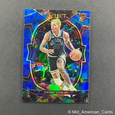 2022-23 Panini Select Jeremy Sochan Rookie Blue Carcked Ice #263 Spurs (RC)