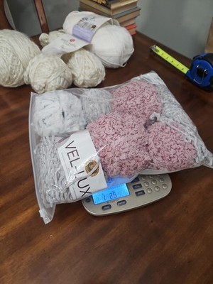 Bag Of 7 Bunches Of Yarn Approximately 1 Pound 2.5 Oz.
