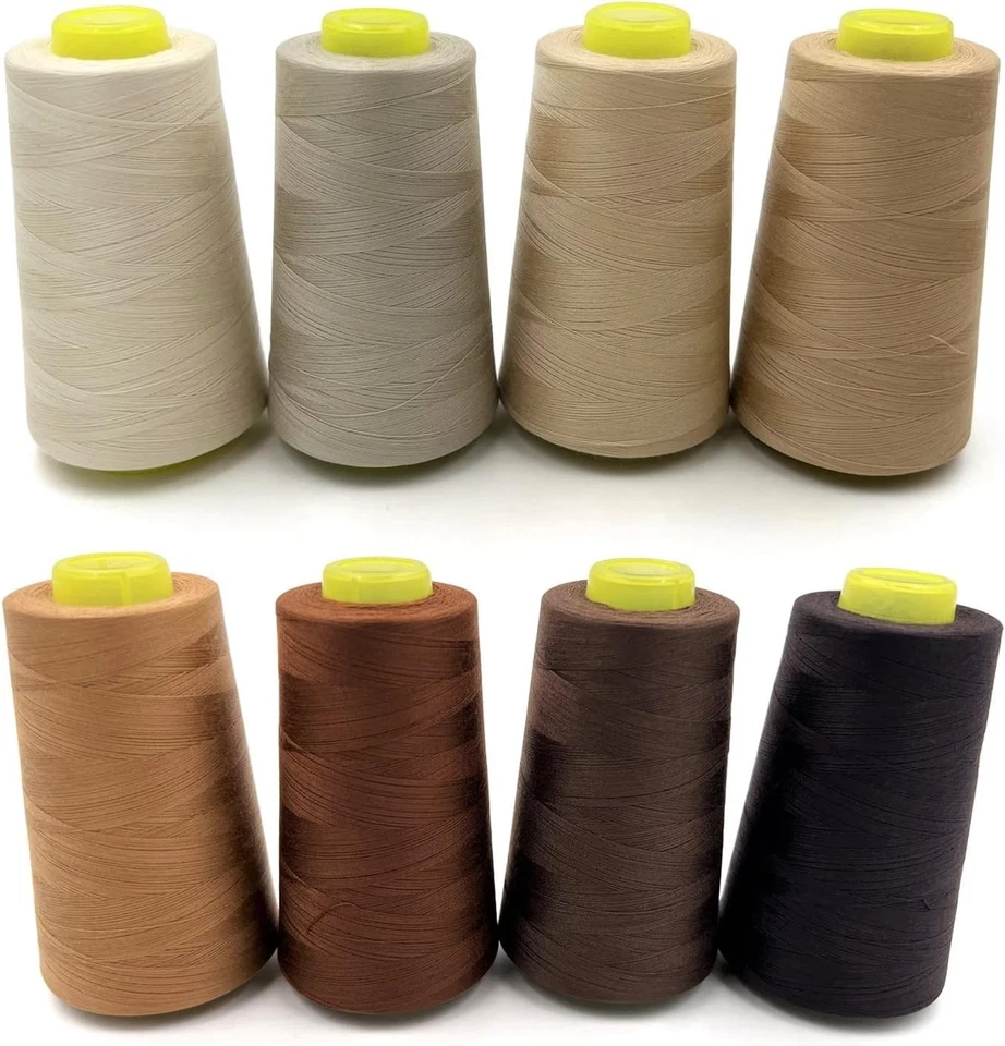 8-Spool Polyester Sewing Thread Kit – 24,000 Yards for All Your Crafting Needs - Image 3 of 4