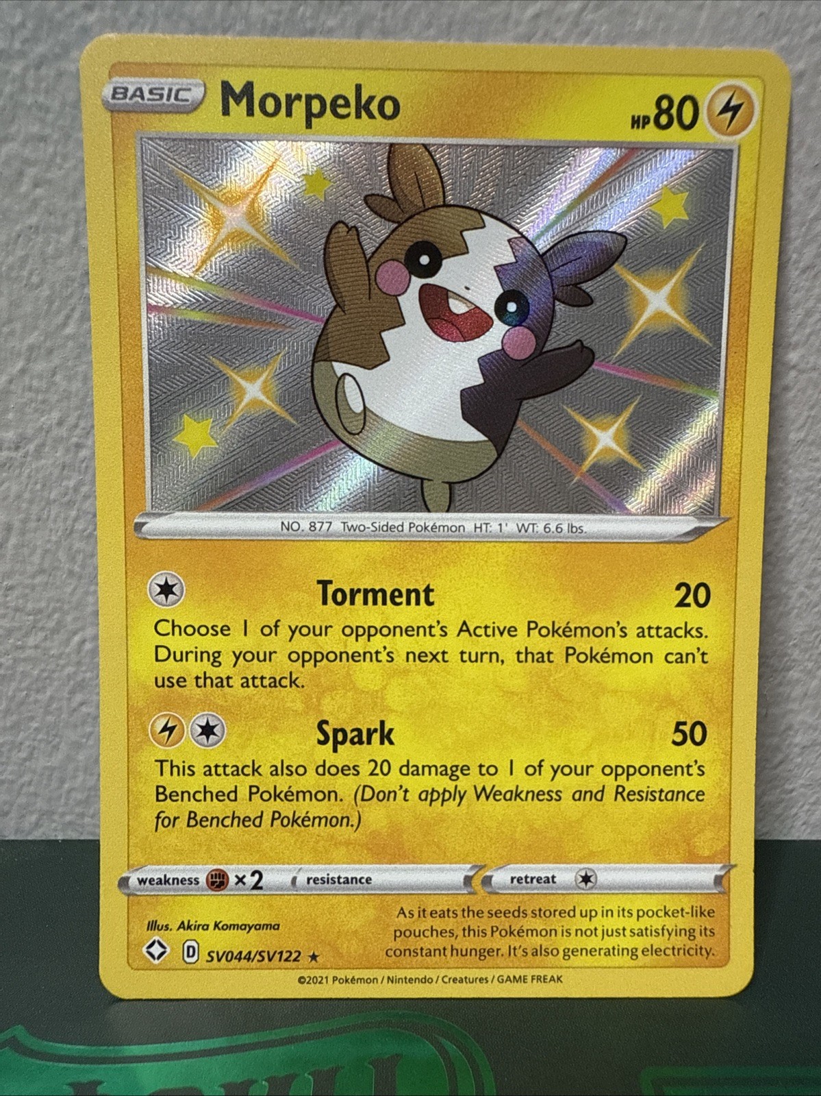 Pokemon TCG English Morpeko SV044/SV122 Shining Fates: Shiny Vault Holo NM
