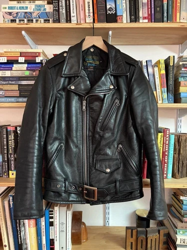 Schott NYC Perfecto 519 Leather Jacket — Black — Size Small - product listing photo