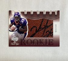 CLINTON PORTIS RC 2002 UPPER DECK SIGNED AUTOGRAPH ROOKIE CARD #166 AUTO /125. rookie card picture