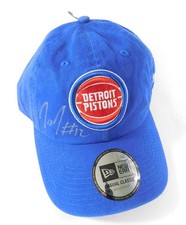 New Era Adjustable Detroit Pistons Cap Hat Signed by Tim Frazier Auto in Silver