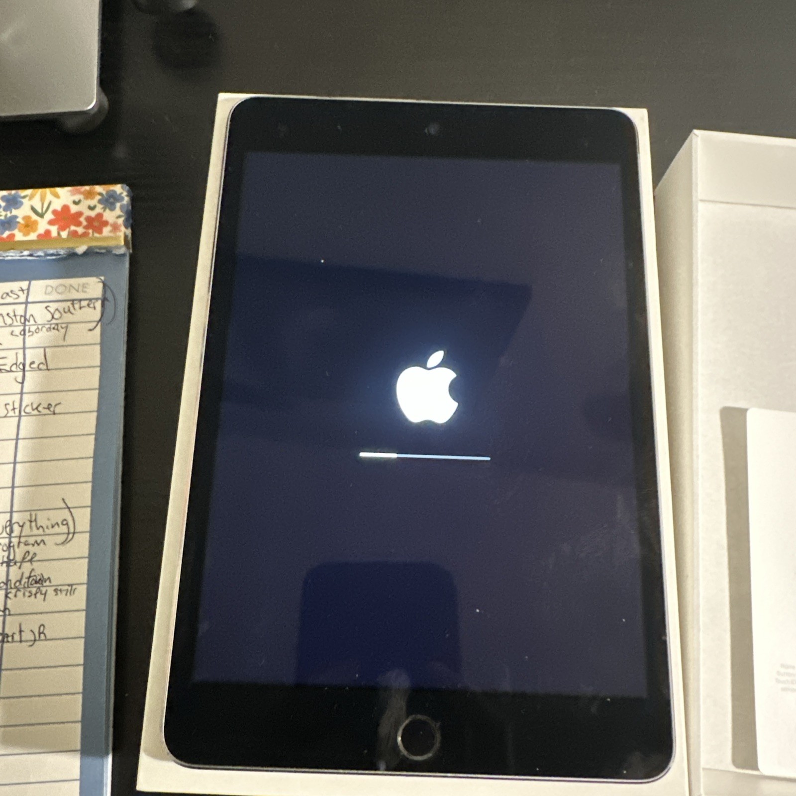 Apple iPad Mini 4 128 GB Space Grey w/ Case & Original Box Preowned Bundle