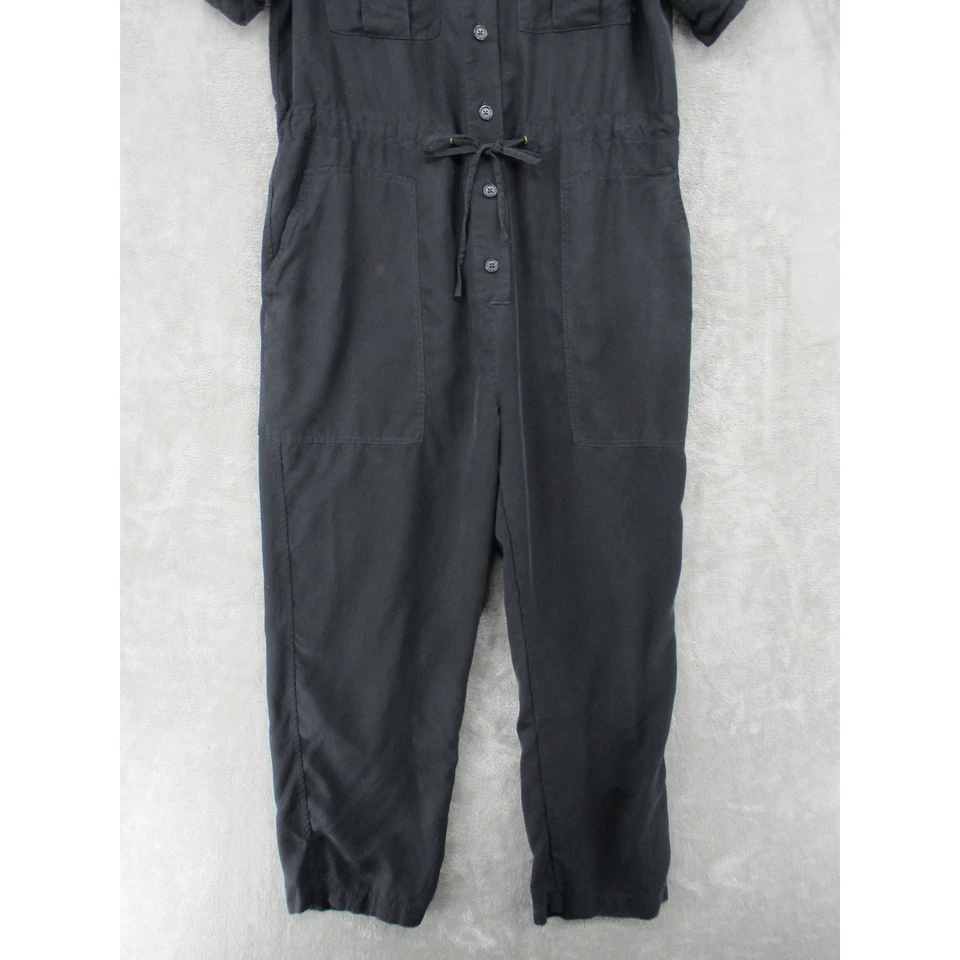 Mono Banana Republic para mujer grande utilitario cambray bolsillos botón cordón Foto 4 de 4