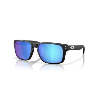 Oakley Holbrook OO9102 Polarized Sunglasses   Matte Black/Prizm Sapphire