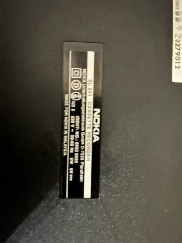 Vintage ITT / Nokia SL 531 Cassette Recorder Computer Qualified Working ...