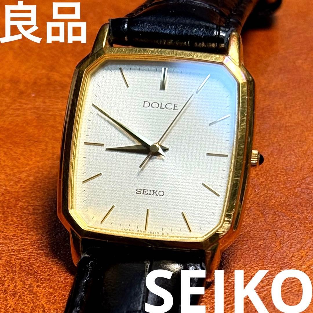 Seiko Dolce A144 Rectangular Timepiece Vintage Qu… - image 1