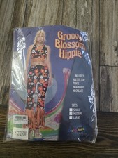 Groovy Blossom Hippie Halloween Costume. Women's Medium 60s 70s Flower Power