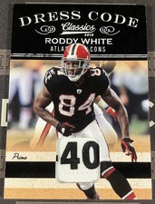 2010 Classics Roddy White Dress Code Laundry Tag Patch /50