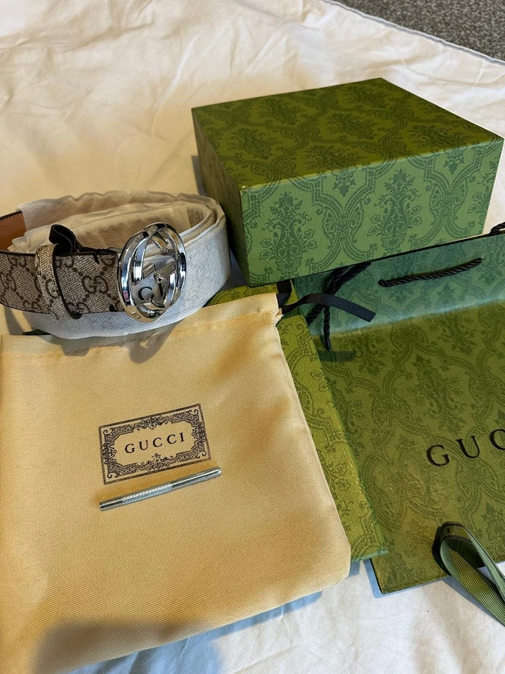 Cinturón reversible Gucci Signature 125 cm - Imagen 4 de 4