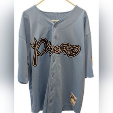 Vintage Playerz 69 Resurrection 99 Jersey XL Powder Blue Y2K Hip Hop Streetwear