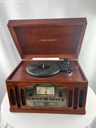Crosley CR74 AM FM Radio Record CD Cassette Player Turntable - Radio ...