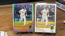 Topps Gavin Sheets White Sox MLB 2022 Heritage #181 Refractor 2 Card Lot /673