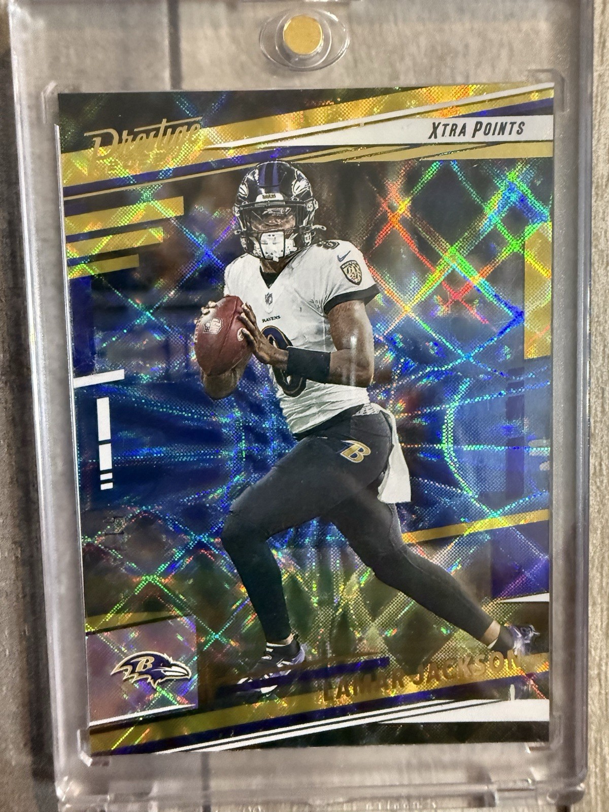 Panini 2022 Prestige Lamar Jackson Baltimore Ravens Xtra Points #20 51/99