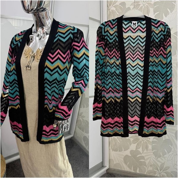 Women Missoni Sweater Turquoise Knit S